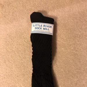 Knee-high black Little River Sock Mill Socks NWT